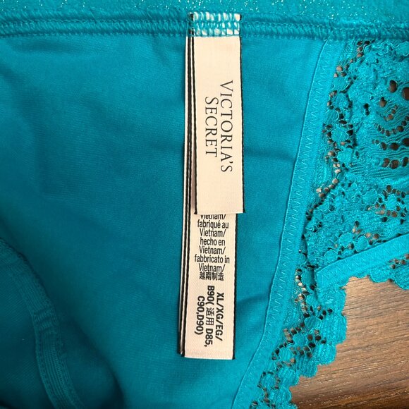 Victoria’s Secret Bralette Women’s Size XL Blue Wireless Front Closure - Picture 14 of 16